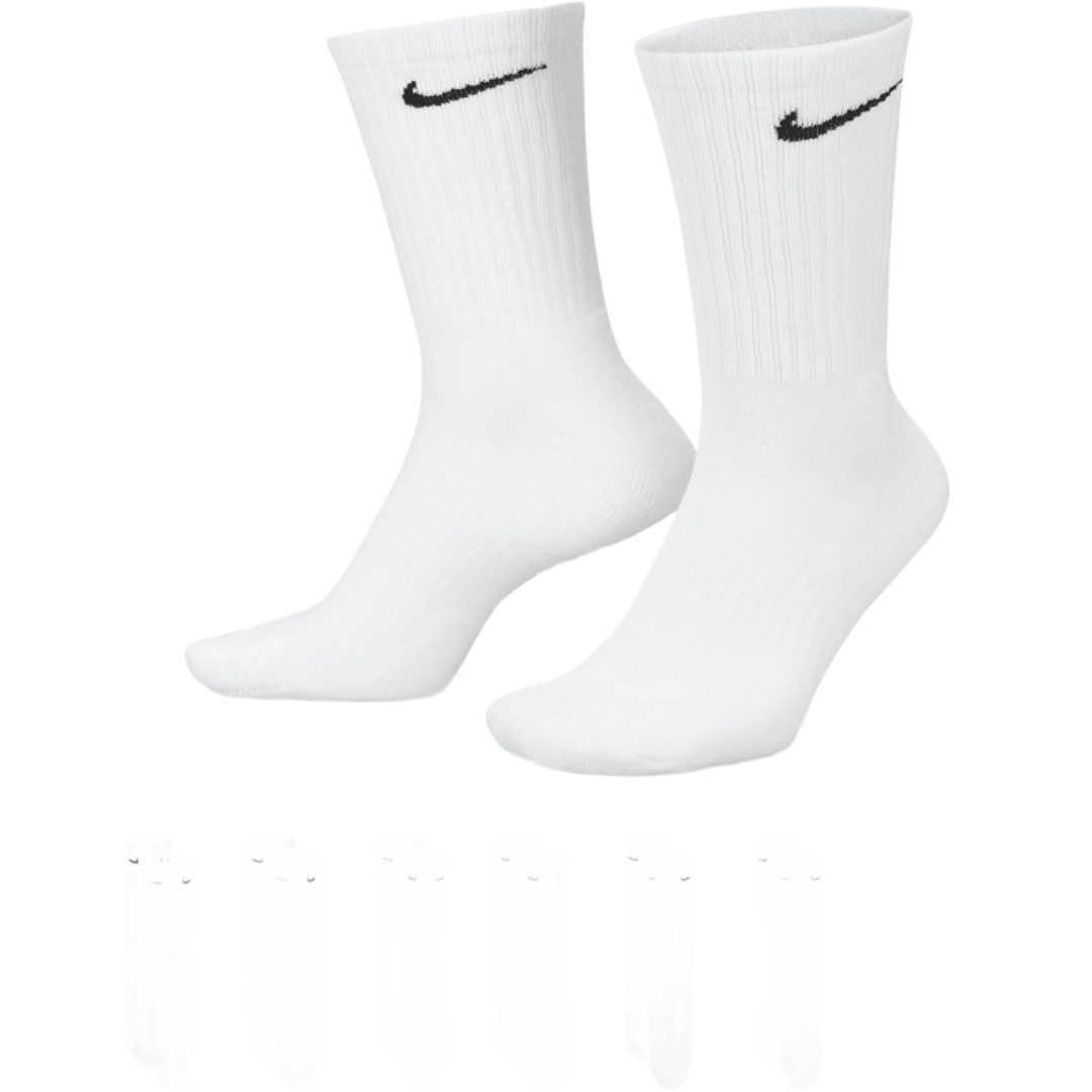 Nike Everyday Cushioned Training Crew Socks White/Black