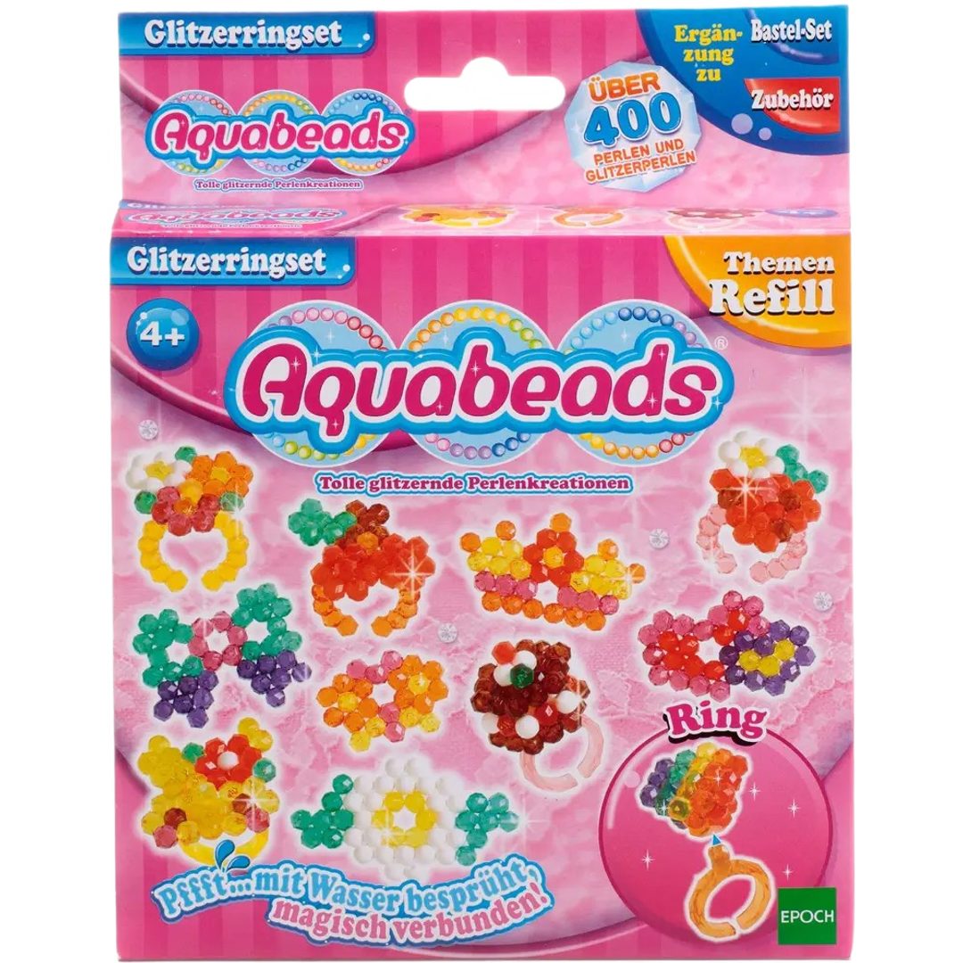 Aquabeads Epoch 79928 Bastelset, Glitzerringe